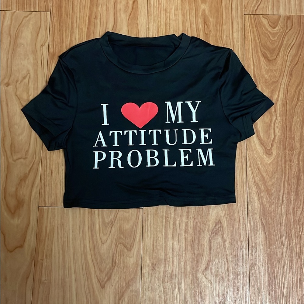 Attitude problem crop top
